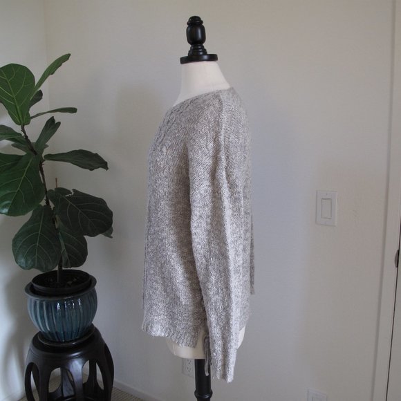 KNOX ROSE Cable Knit Lace Up Sweater - Picture 8 of 13